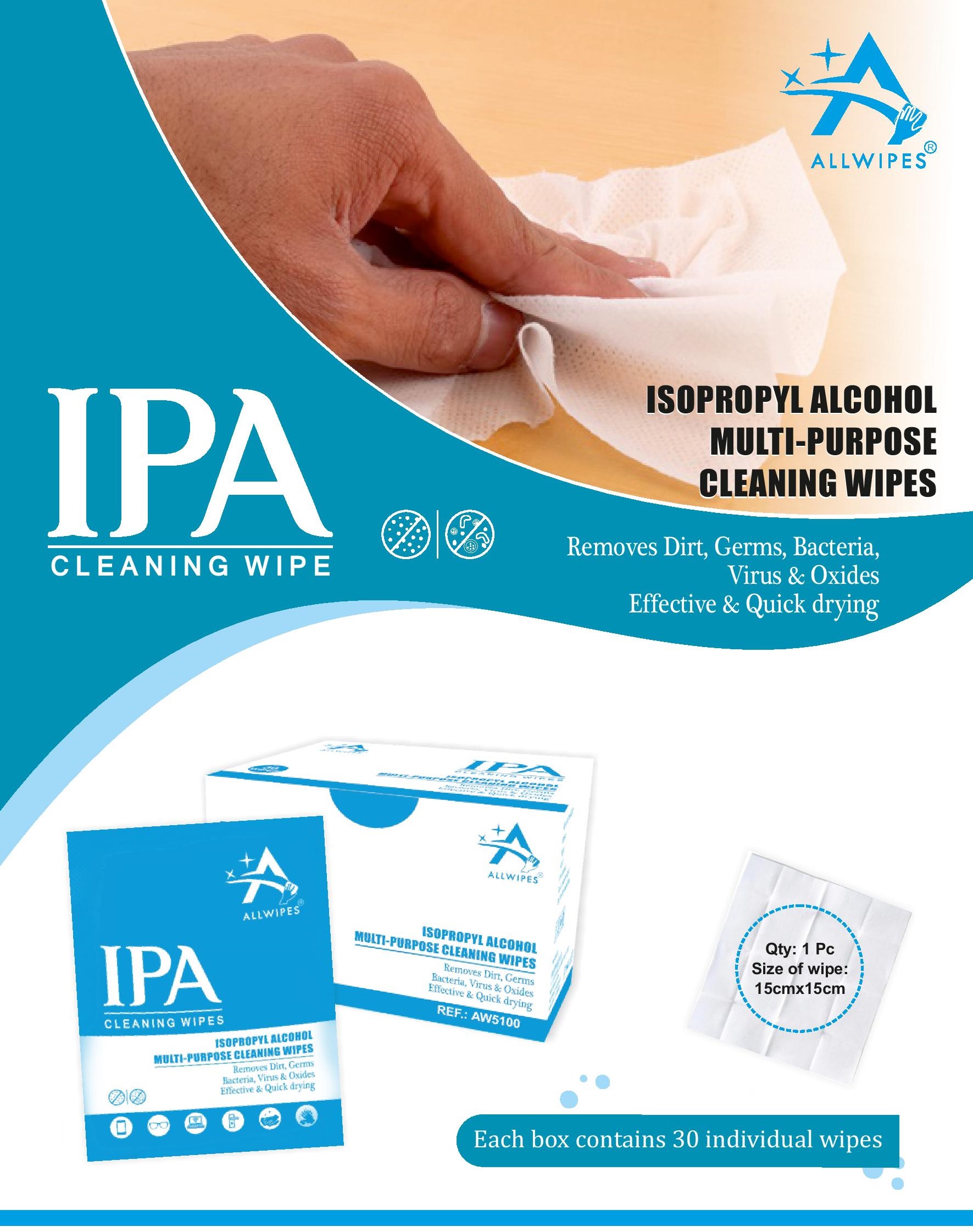 IPA Cleaning Wipes Neeyog Packaging